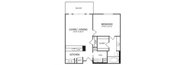 The Hendrix Floor Plan at The Maywood, Oklahoma