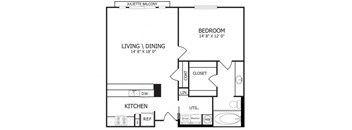 The Jovi Floor Plan at The Maywood, Oklahoma