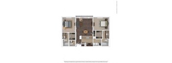 The McCartney Floor Plan at The Maywood, Oklahoma City, OK