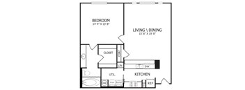 The Motley Floor Plan at The Maywood, Oklahoma