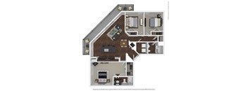 The Mozart Floor Plan at The Maywood, Oklahoma City