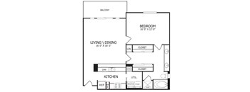 The Prince Floor Plan at The Maywood, Oklahoma City, 73104