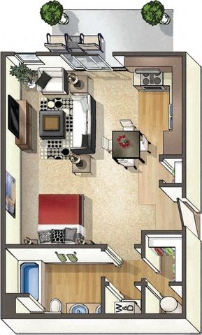 Yates Floor Plan at Arbour Commons, Westminster
