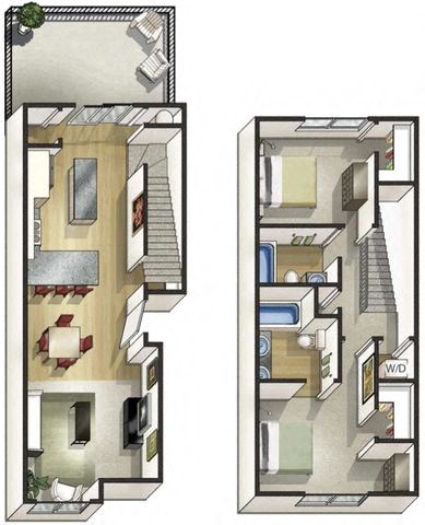 fuji Floor Plan at Arbour Commons, Westminster