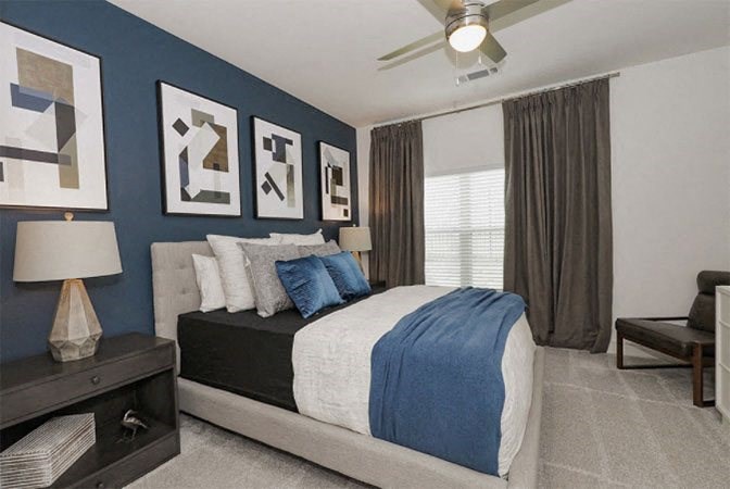 Gorgeous Bedroom Gorgeous Bedroom at Cue Luxury Apartments, Cypress, Texas
