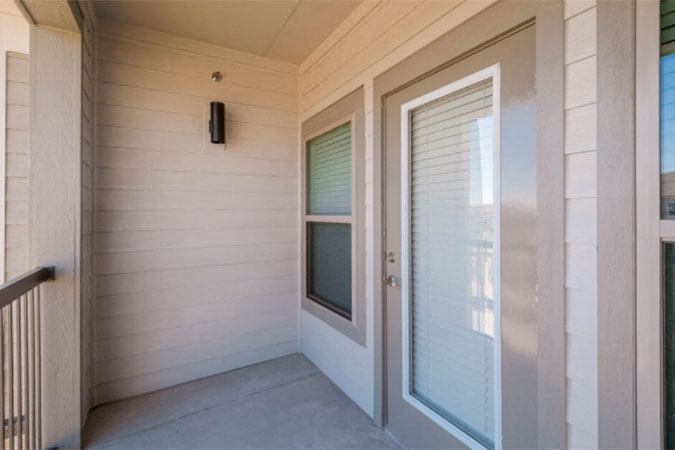 Spacious Balcony at Cue Luxury Apartments, Cypress, TX, 77433