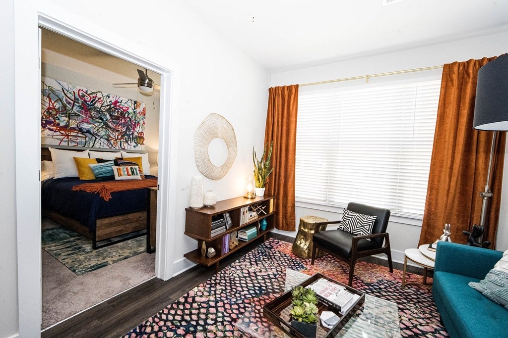 Modern Living Room at The Collective NoDa, Charlotte, North Carolina