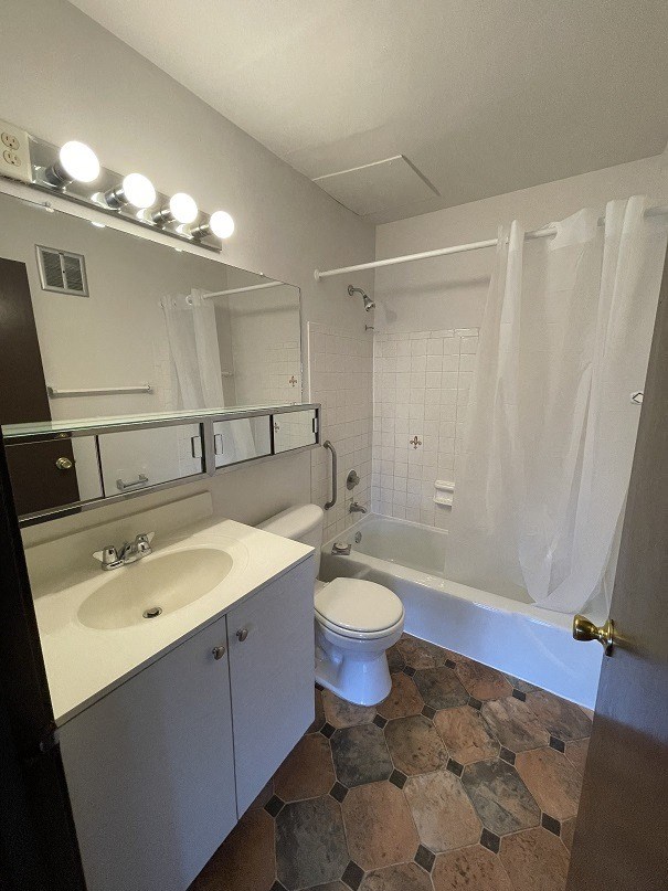 a bathroom with a sink toilet and bathtub