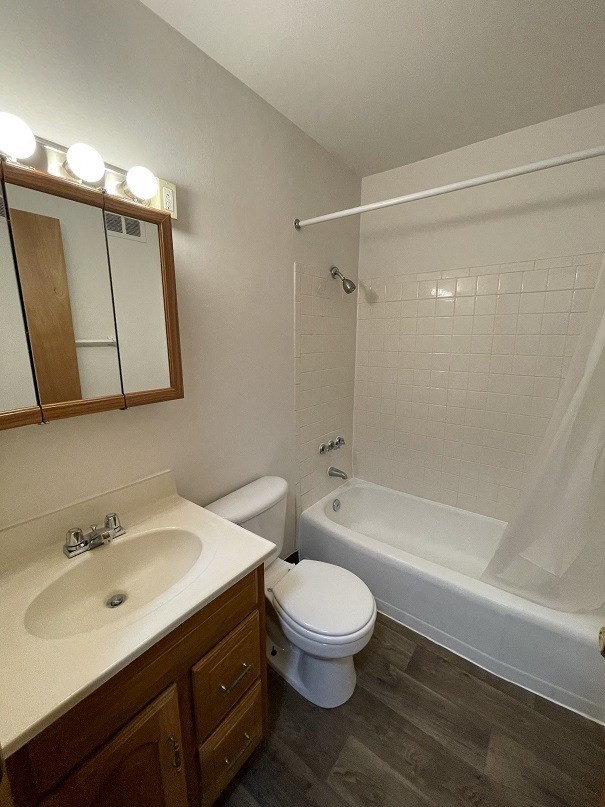 a bathroom with a sink toilet and bathtub