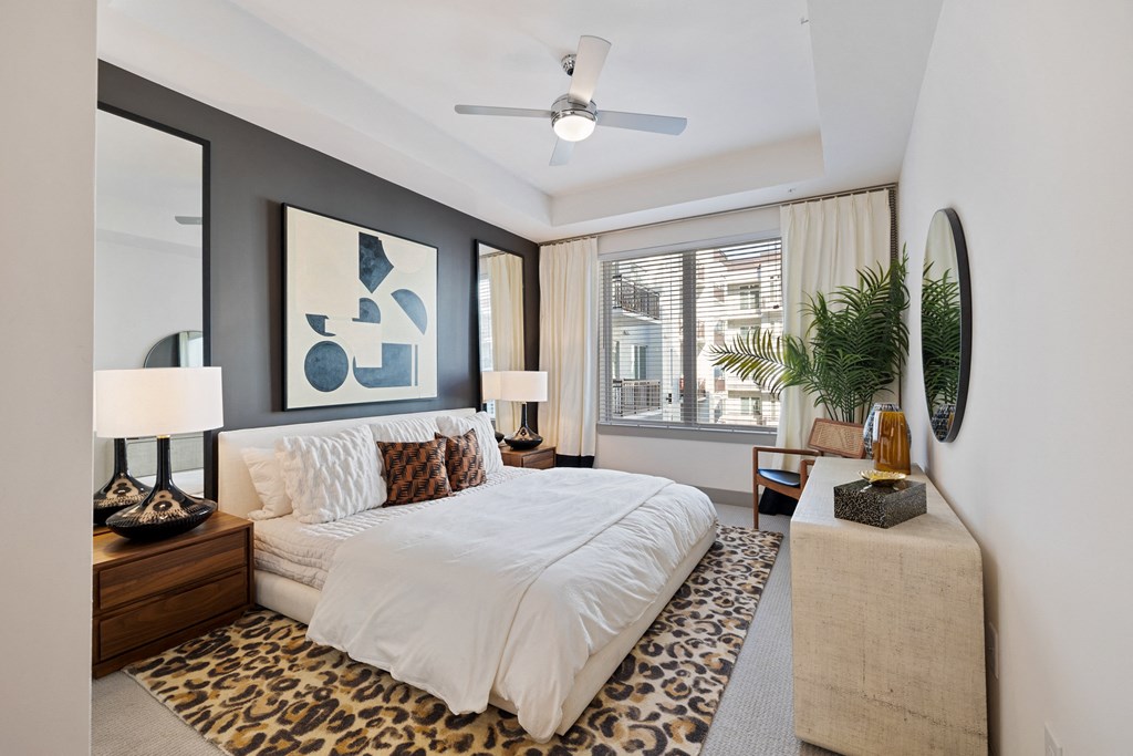 Bedroom in one bedroom apartment