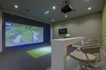 Golf Simulator Room featuring system by Full Swing Golf  - Photo Gallery 6