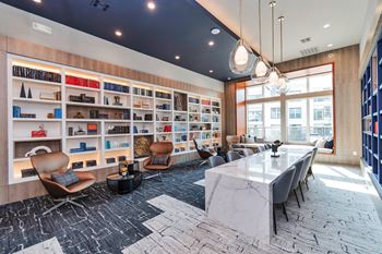 Resident Business Library with conference table