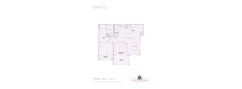 unit c1 floor plan  the terrace  clearwater