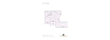 a floor plan of unit cg1 at the terrace apartments