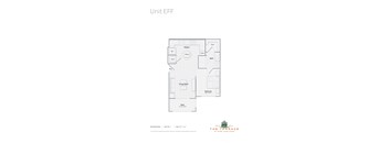 the unit eff floor plan  unit