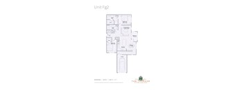 unit  the terrace floor plan 460 sq ft