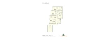 unit g2  the retreat floor plan  460 sq ft