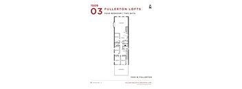 the floor plan of four bedroom two baths