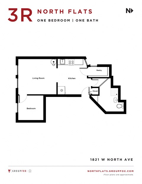 North Flats One Bedroom Apartment