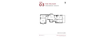 The Pelham Three Bedroom Floor Plan