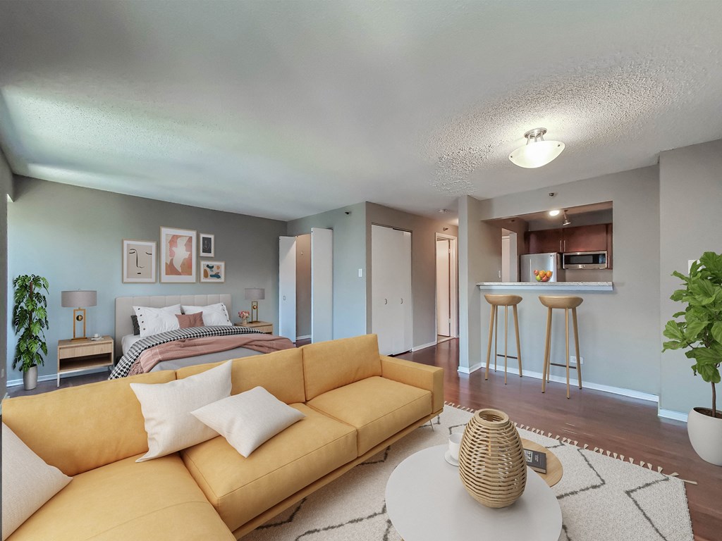 Living Room Studio Apartment Chicago