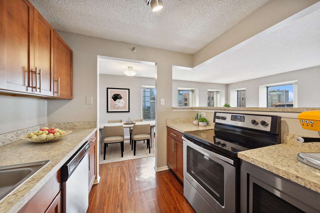 One Bedroom Kitchen Floor Plan Chicago