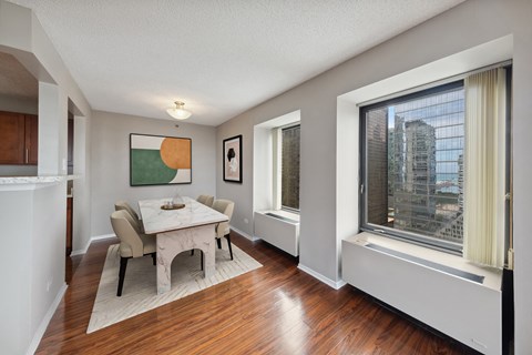 One Bedroom Dining Floor Plan Chicago