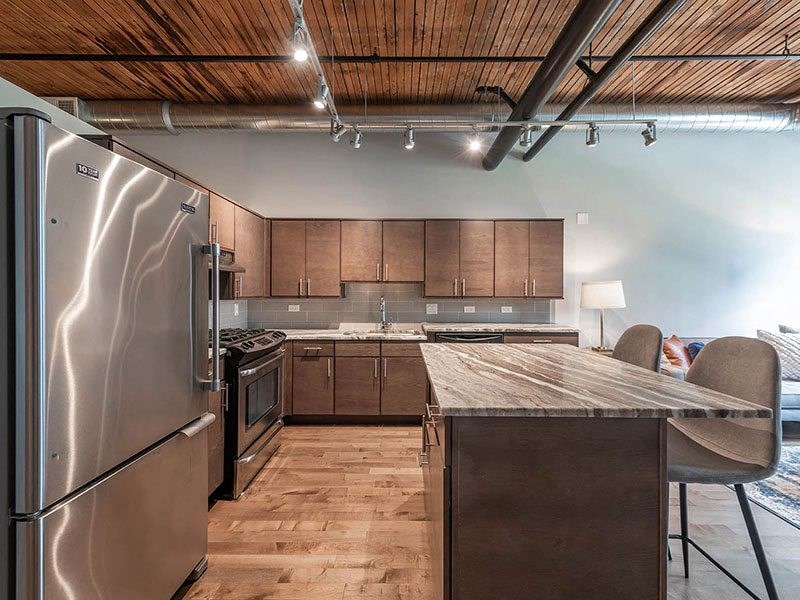 Lofts at River East Hallway Model