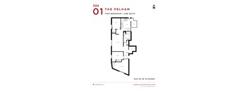 The Pelham Two Bedroom Floor Plan