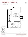 Rockwell Manor - Studio Floorplan Rockwell Manor - Studio Floorplan