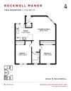 Rockwell Manor - Two Bedroom Floorplan Rockwell Manor - Two Bedroom Floorplan