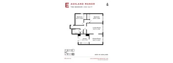 Ashland Manor - Floor plan E