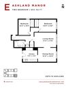 Ashland Manor - Floor plan E Ashland Manor - Floor plan E