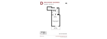 Melrose Shores - Studio Floorplan D