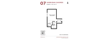 Sheridan Shores - Studio Floorplan