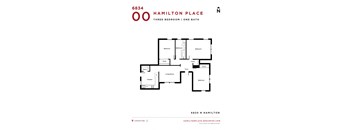 Hamilton Place Three Bedroom Floor Plan