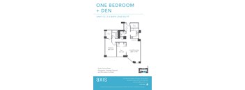 Axis One Bedroom Den Apartment