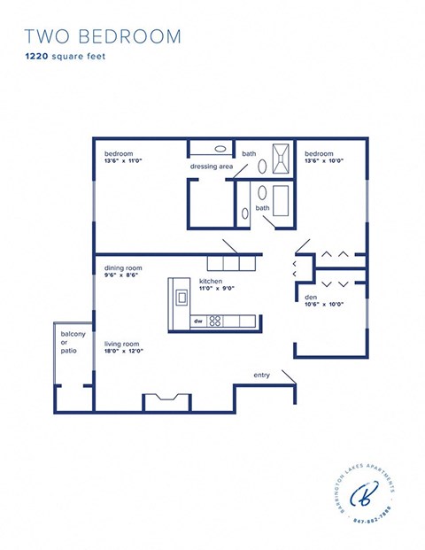 Barrington Lakes Apartments - Two Bedroom