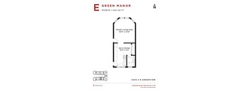 Green Manor - Studio Floorplan E
