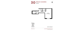 Grace Shores - Studio Floorplan