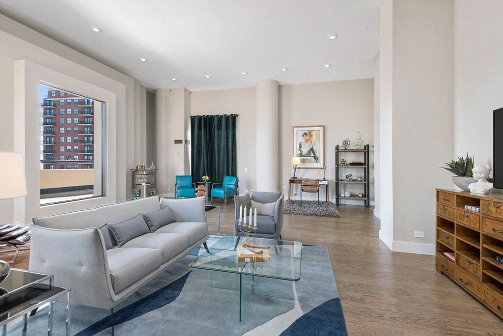777 South State Penthouse Living Space