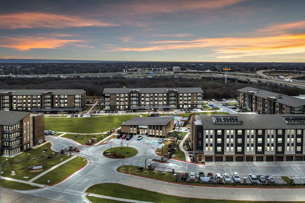 an aerial view of the residences at omni louisville apartments
