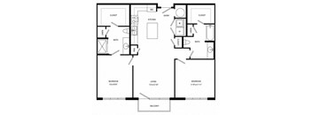 a schematic drawing of a floor plan of a house