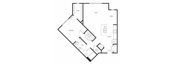 a black and white floor plan of a house