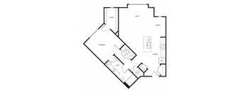 a black and white floor plan of a house