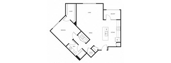 a black and white floor plan of a house
