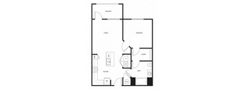 a schematic diagram floor plan studio apartments