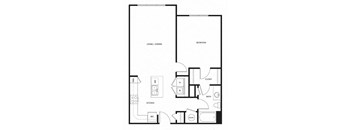 a diagram floor plan studio apartments tx