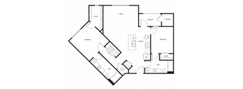 this is floor plan of a 1 bedroom apartment