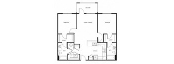 an illustration of a 4 bedroom floor plan
